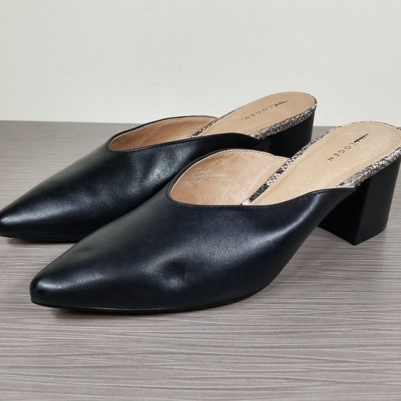 Halogen Tori Slip-on Mule, Black Leather, Womens Size 6 M - Picture 3 of 13